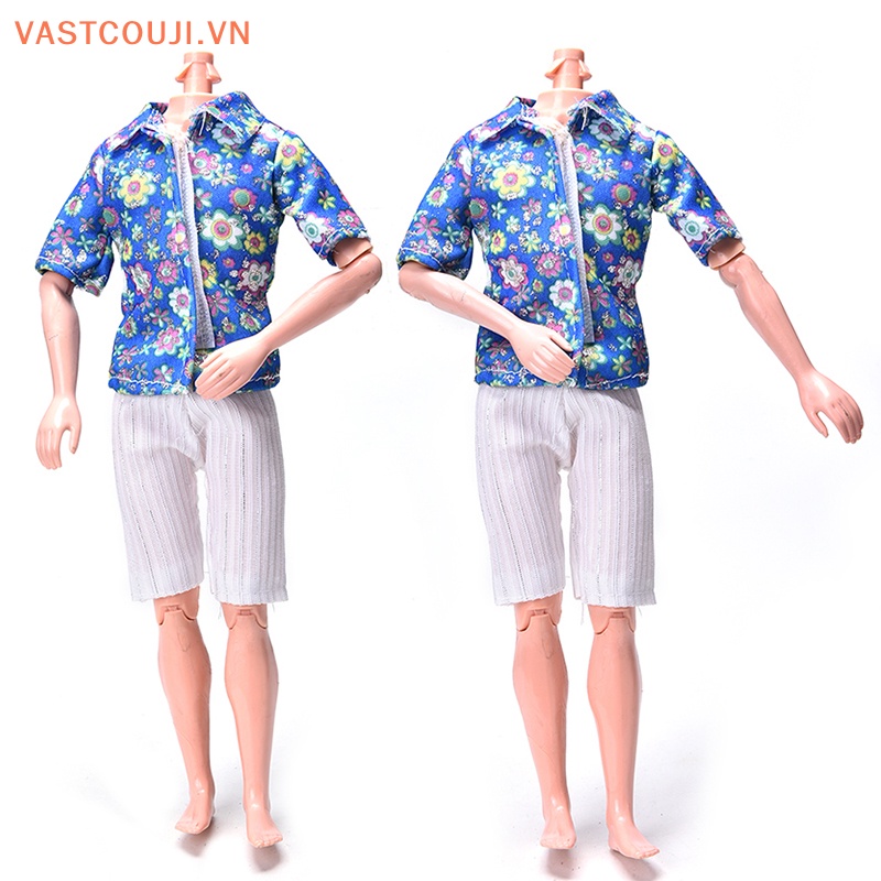 Bộ Đồ Họa Tiết Hoa Xinh Xắn Cho Búp Bê Ken