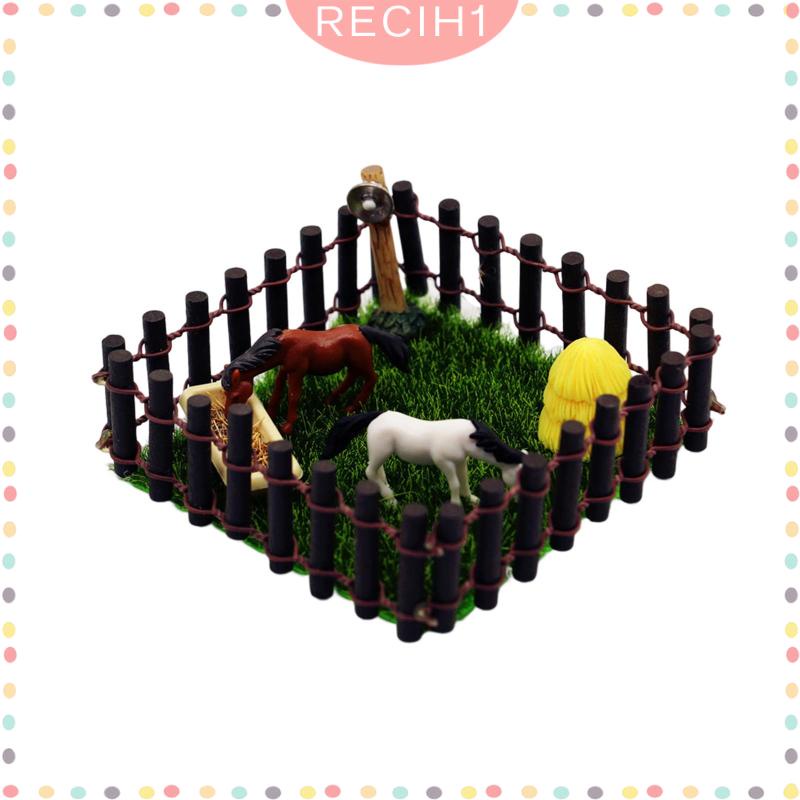 Bộ Đồ Chơi Ngựa Nông Trại Cho Nhà Búp Bê Tỉ Lệ 1 / 12