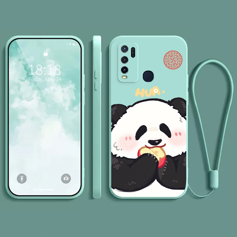 Ốp lưng vivo Y50 vivo Y30 Ốp điện thoại dẻo Gấu trúc mắn