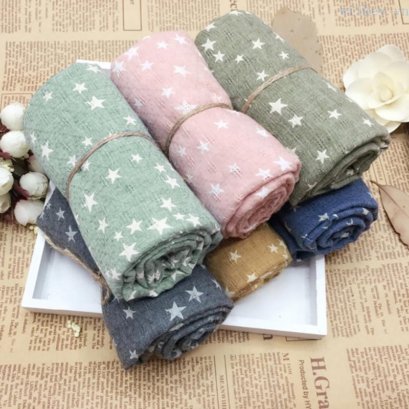Khăn Choàng Cổ Mềm Mại Thoải Mái In Họa Tiết Ngôi Sao Thời Trang Thu Đông Cho Bé Gái