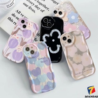 Ốp Lưng Vồng Cong 3D Cho Realme C67 C25Y C15 C55 C21Y C20 C25 C30 C12 C30S C25s C11 C20A C3 5s 5i 6i 30A 20 Nghệ Thuật Retro Hoa Trái Tim Tình Yêu Bóng Chống Sốc