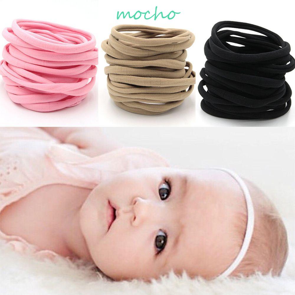 Băng Đô Cài Tóc Bằng Cao Su Nylon Co Giãn Không Đường May Cho Nam Nữ