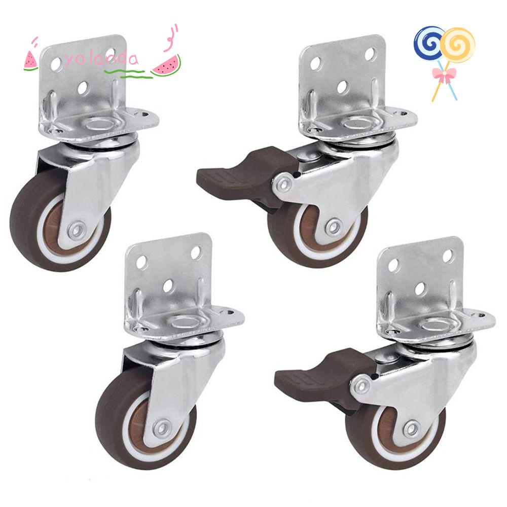 Bộ 4 Bánh Xe Xoay 150 Lbs Gắn Giường Em Bé Tiện Dụng