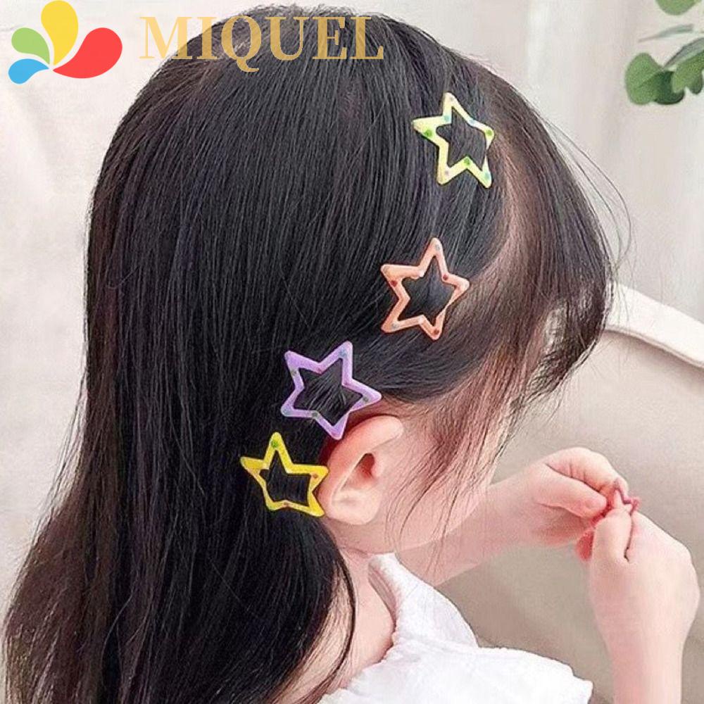 Kẹp Tóc Ngôi Sao Năm Cánh / Chấm Bi y2k Phong Cách Retro Cho Nữ