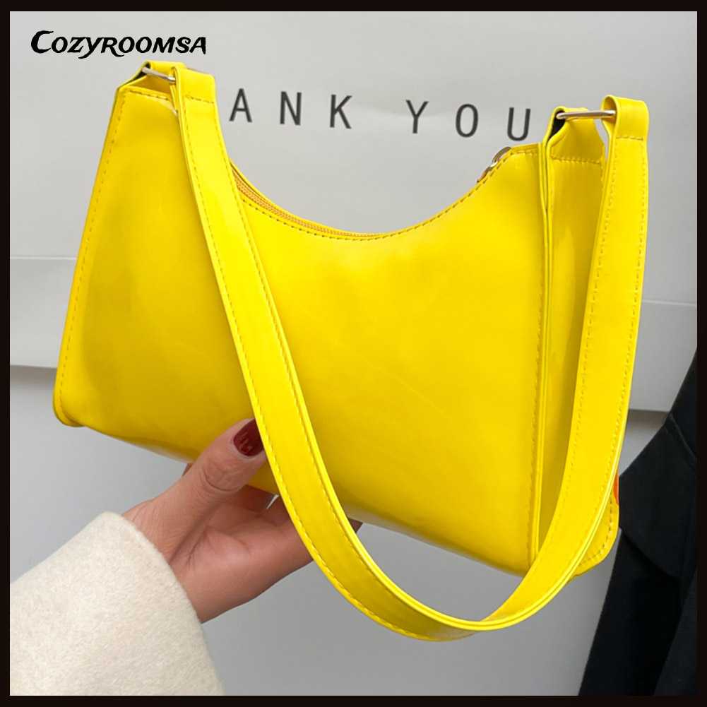 Túi Đeo Vai / Kẹp Nách Màu Sáng Thiết Kế Đơn Giản Thời Trang Cho Nữ