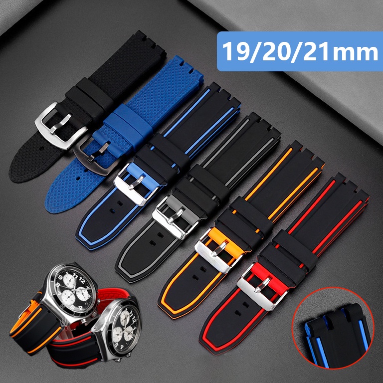 Dây đeo đồng hồ silicon 19mm 20mm 21mm cho đồng hồ yvs454 yvs451 yvs420 yvs435 yvs400 dây đeo bằng cao su mềm không thấm nước nam nữ dây đeo bằng thép không gỉ