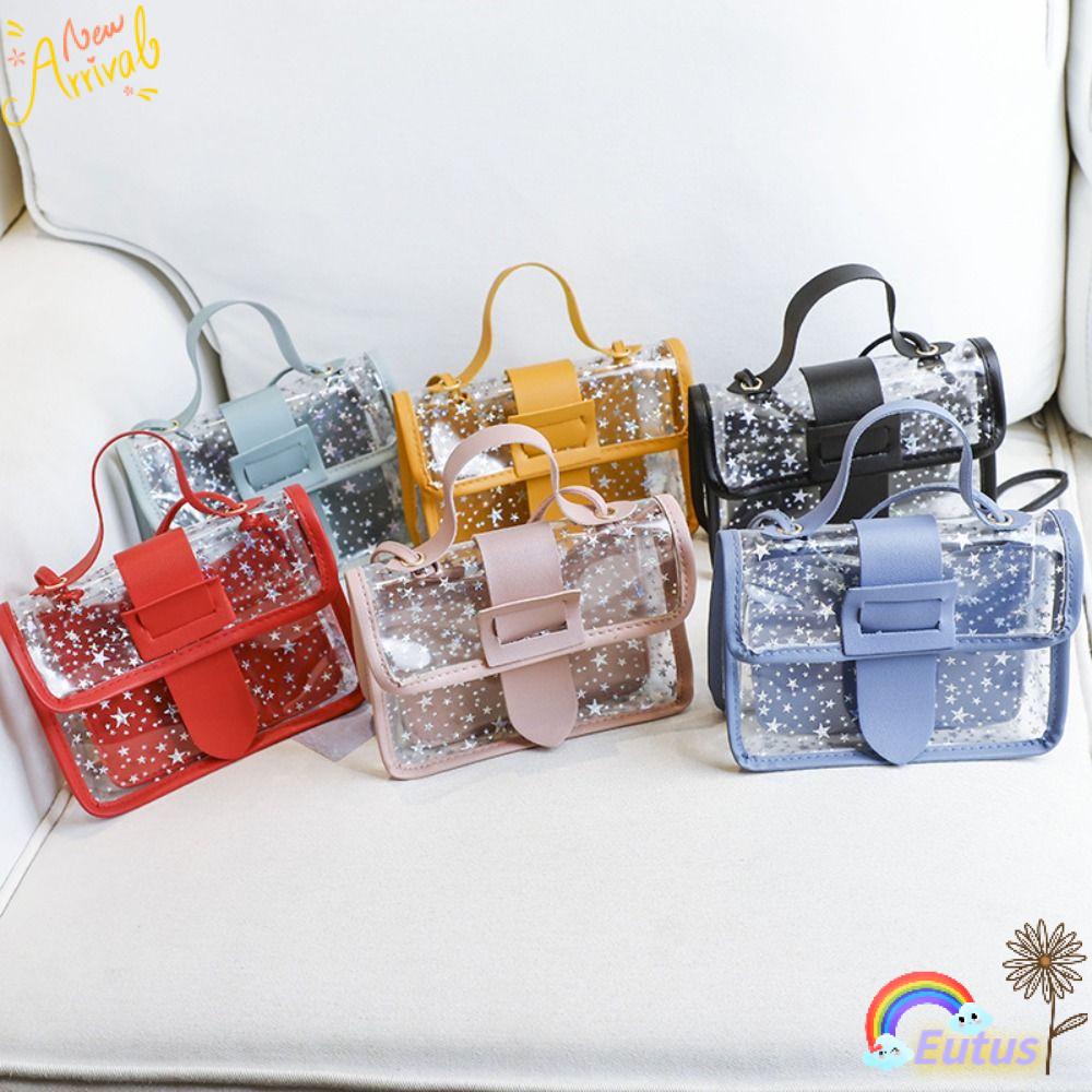 Túi Xách Đeo Vai Trong Suốt Họa Tiết Ngôi Sao Thời Trang Dành Cho Nữ