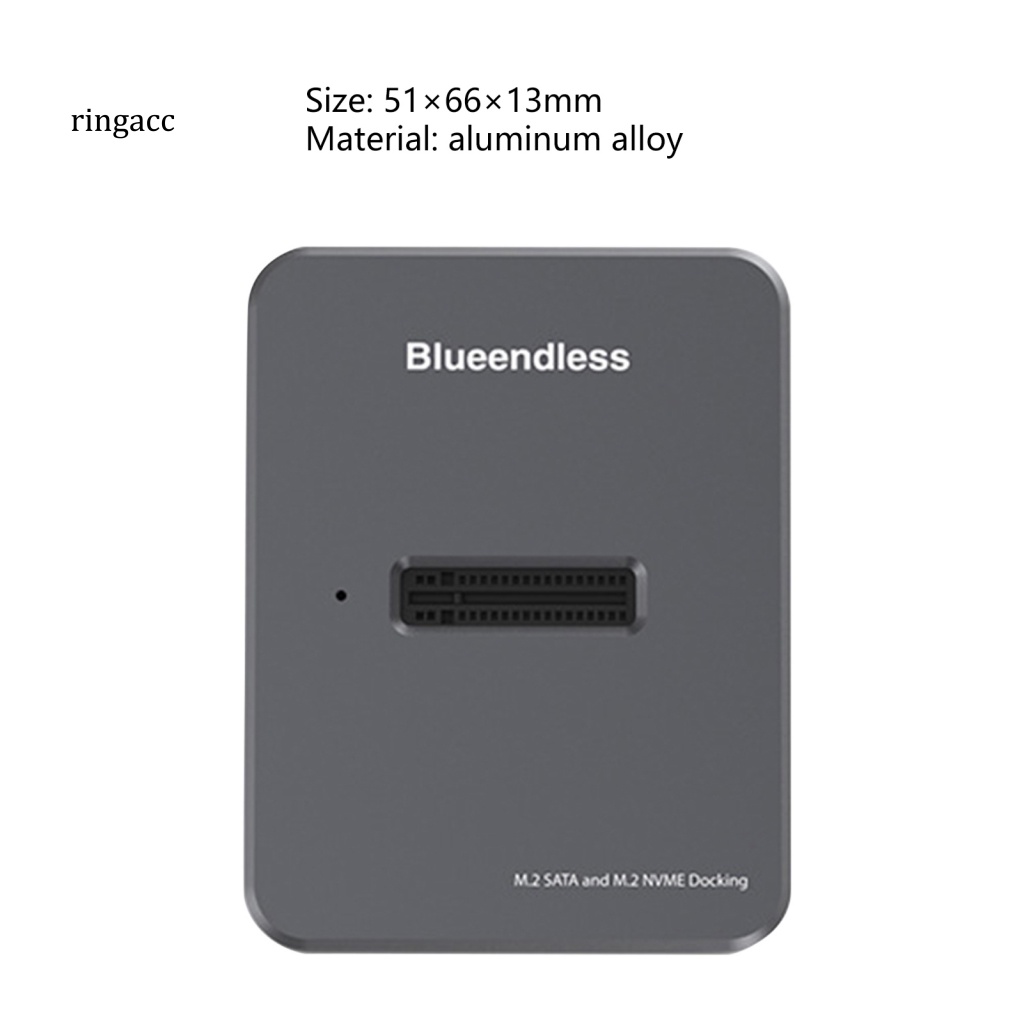 Vỏ Ổ Cứng Bằng Hợp Kim Nhôm Tốc Độ Cao M.2 SATA / NVMe Type-C 3.1