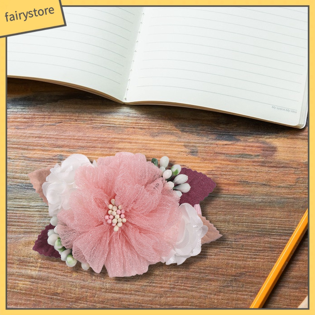 Kẹp Tóc Hình Hoa Đính Ngọc Trai Nhân Tạo Nhiều Kiểu Dáng Khác Nhau Cho Bé Gái