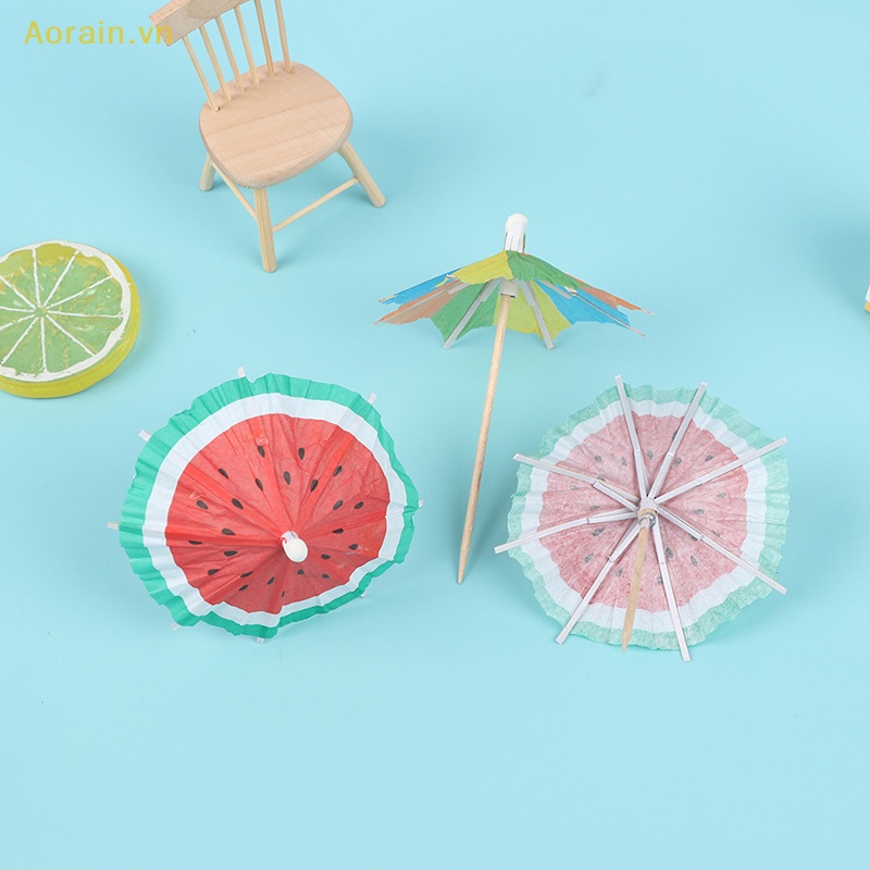 Set 50 Dù Trang Trí Cocktail / Trái Cây / Món Tráng Miệng