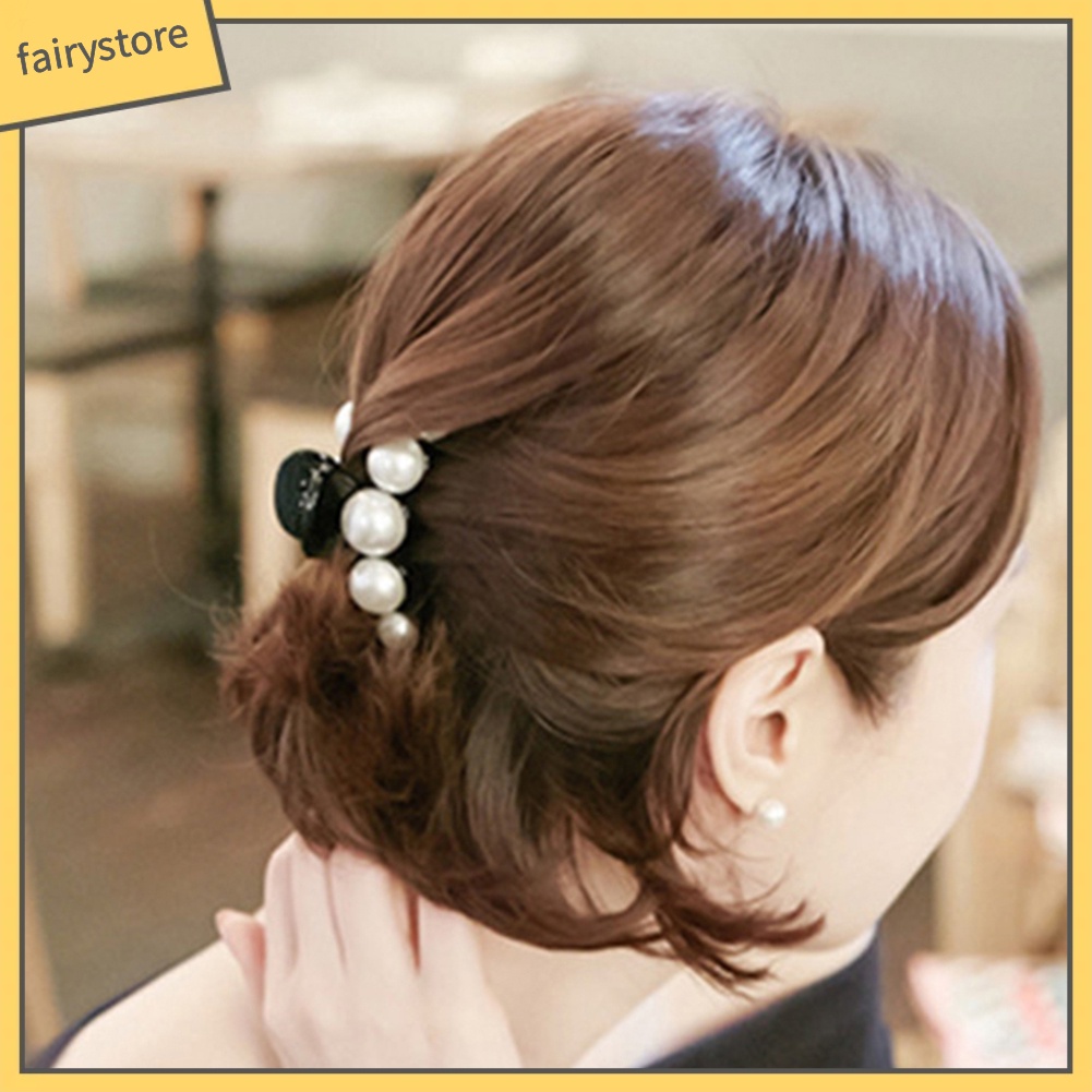 Kẹp Tóc Đính Ngọc Trai Giả Lấp Lánh Thanh Lịch Cho Nữ