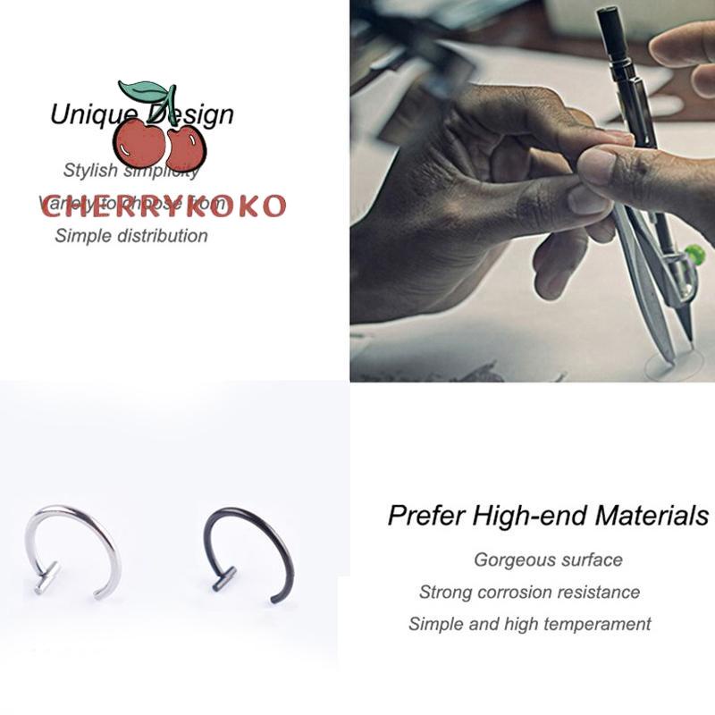 🍒🍒CHERRYKOKO Khuyên Môi Kẹp Không Cần Bấm Lỗ Cho Nữ