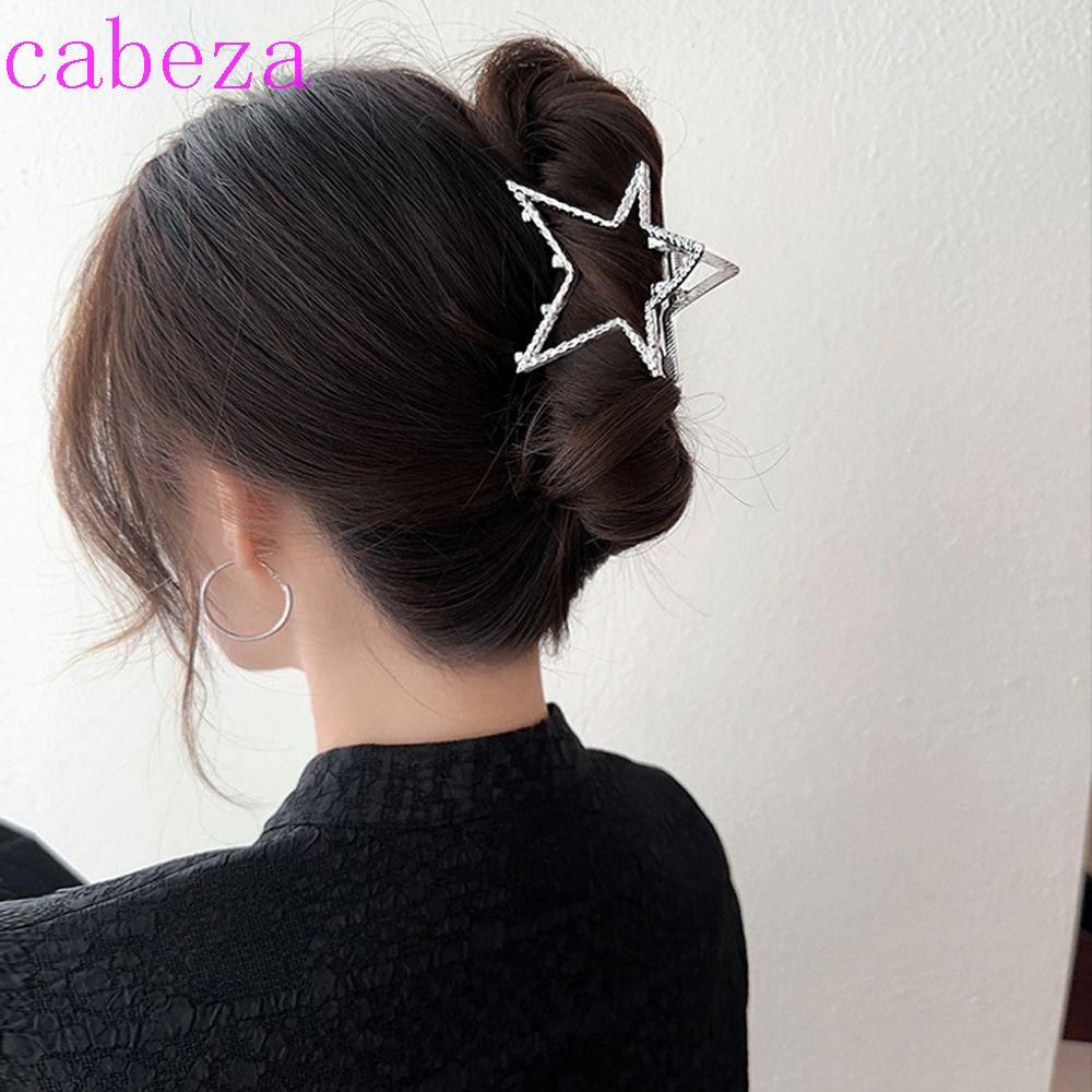 Kẹp Tóc Hình Ngôi Sao Rỗng Lớn Đơn Giản Cho Nữ