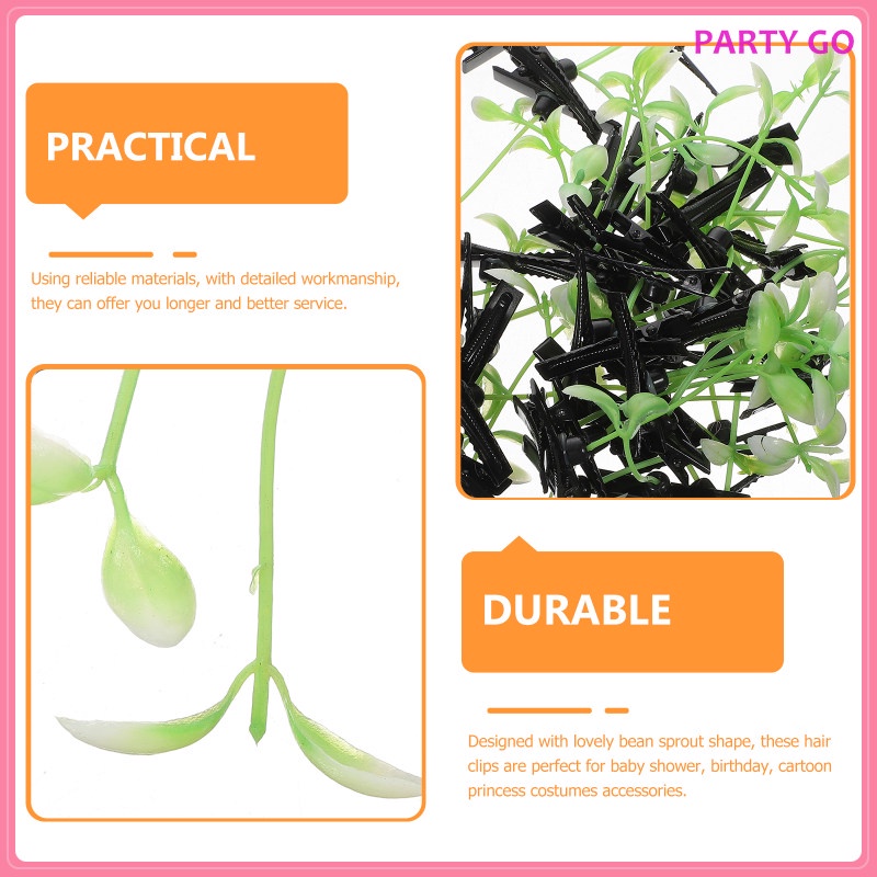 Set 50 Kẹp Tóc Hình Chiếc Lá Xinh Xắn Cho Bé Gái