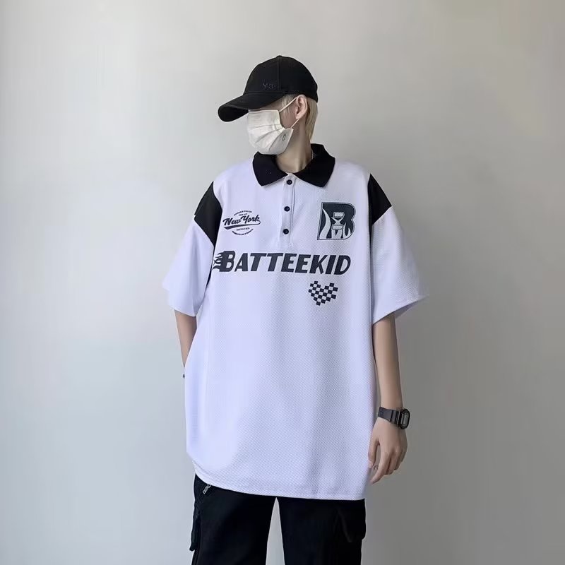 Áo Thun Polo Ngắn Tay Phong Cách Retro Thời Trang Cho Nam