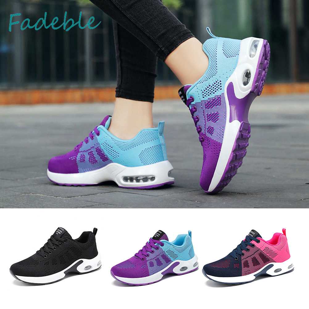 Giày Chạy Bộ Đế Phẳng Cột Dây Thoáng Khí Unisex