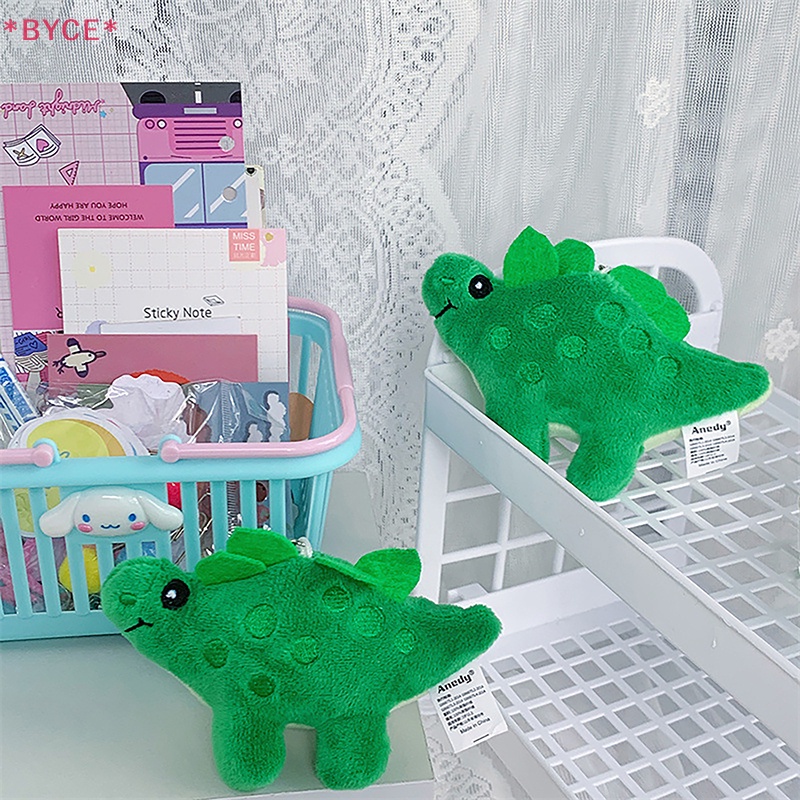 Móc Khóa Khủng Long Nhồi Bông 12cm Màu Xanh Lá Dễ Thương Mới