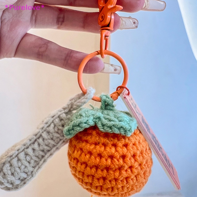 Móc Chìa Khóa Xe Hơi / Túi Xách Đan Tay Hạnh Phúc Thời Trang Cho Cặp Đôi Mới