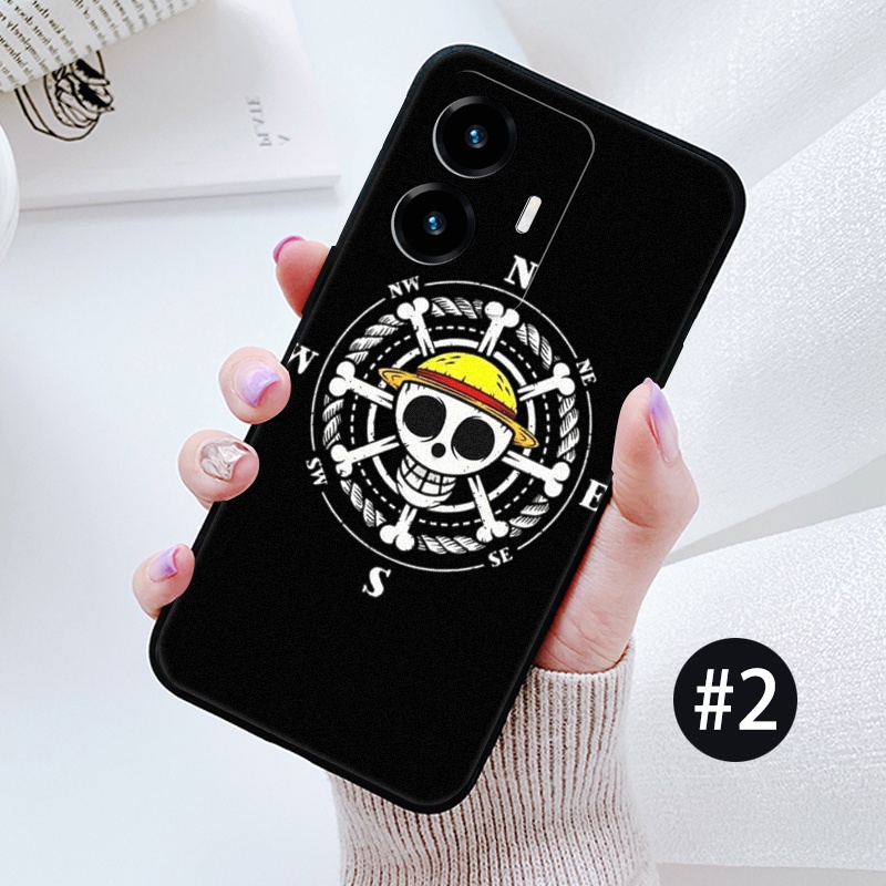 VIVO Y22 Y21 Y20 Y20S Y12S Y12A Y20I Y19 Y16 Y15A Y15S Y12 Y17 Y15 Y11 Y02 Y02S Ốp Điện Thoại Dẻo Họa Tiết One Piece Luffy Cho