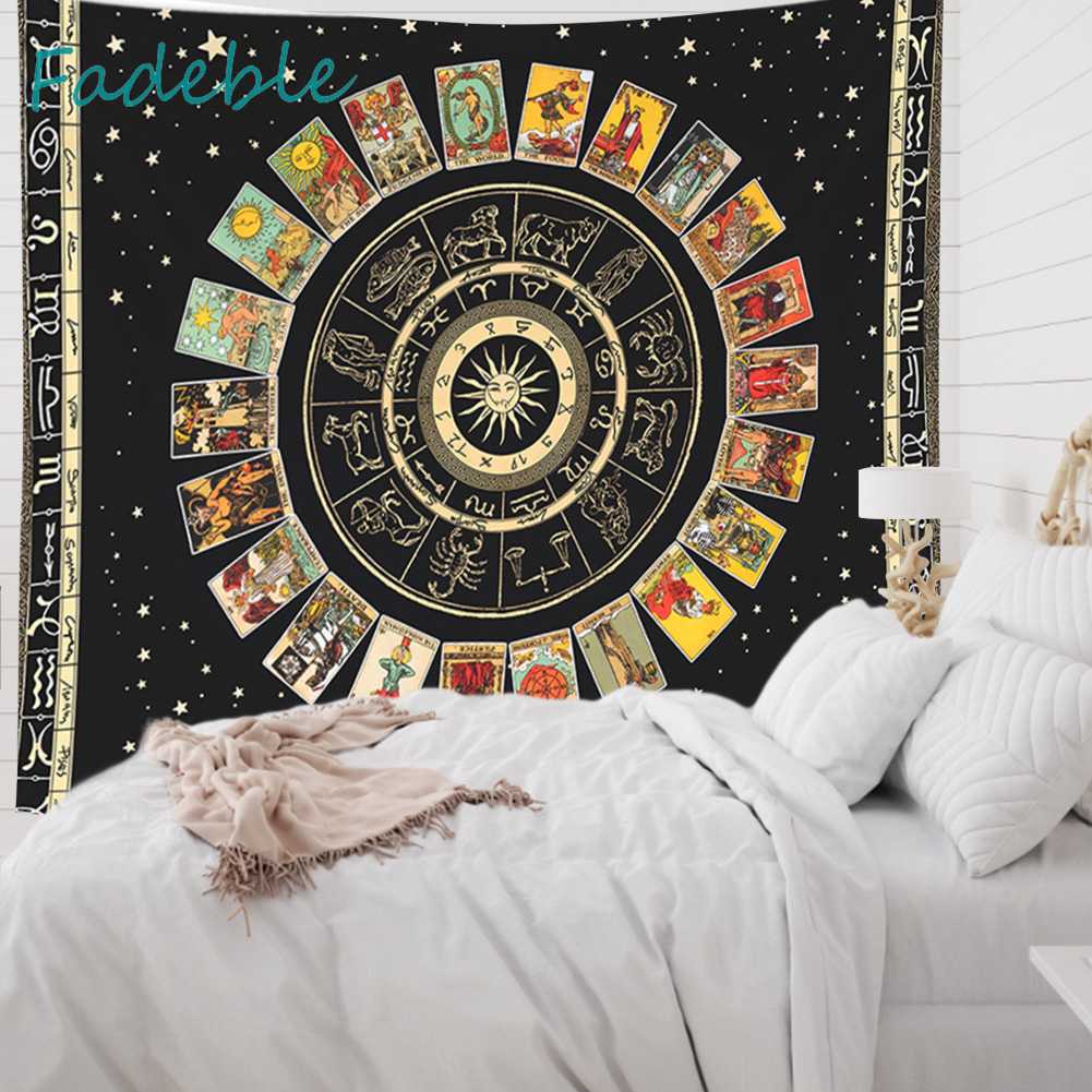 Thảm Treo Tường Họa Tiết Mandala Tarot Kích Thước 95x73cm