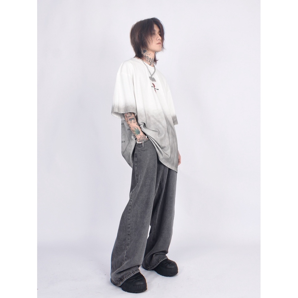 Áo Thun Tay Ngắn In Chữ Graffiti Phong Cách Hip Hop Đường Phố Cho Nam