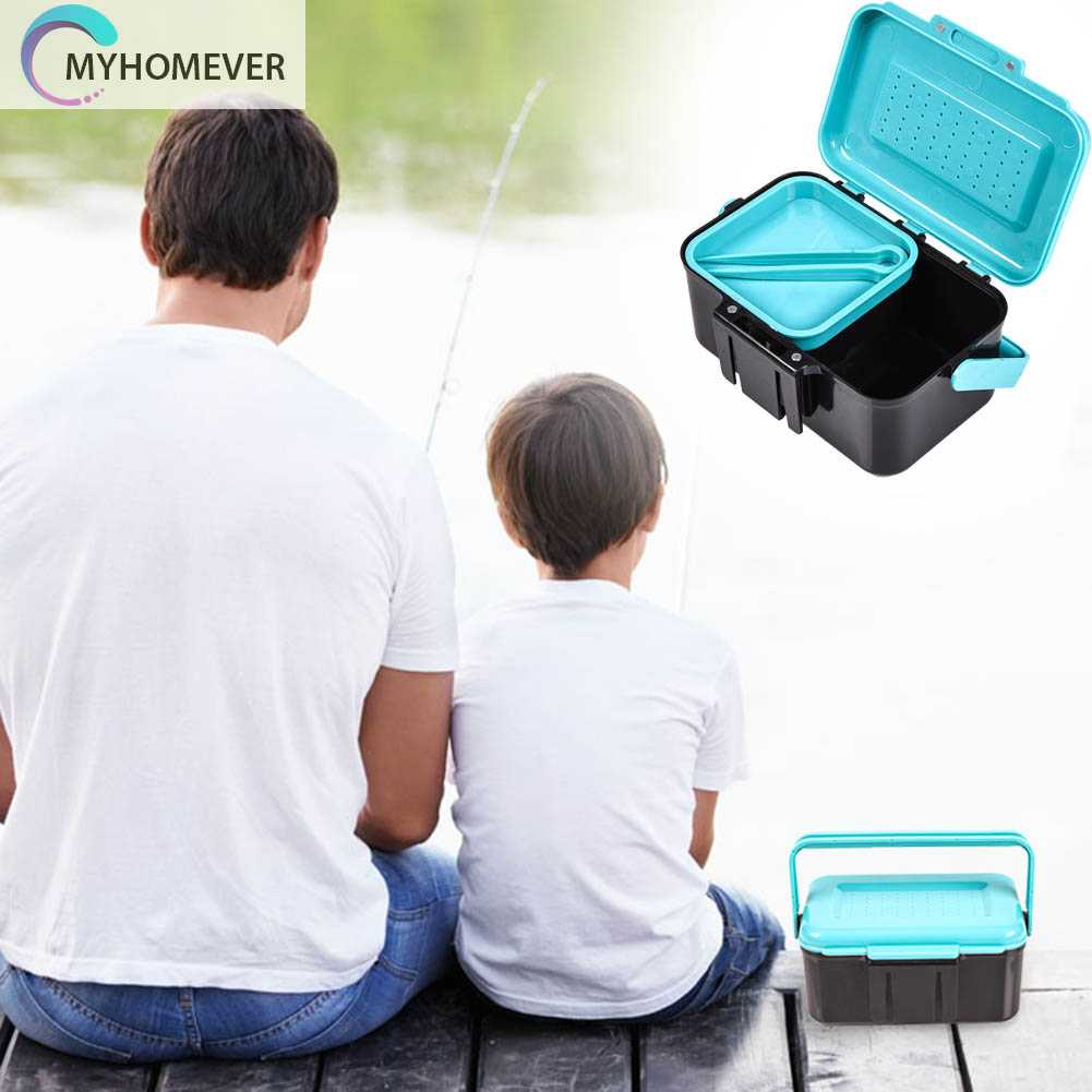 Hộp Đựng Mồi Câu Cá Bằng Nhựa ABS Thoáng Khí