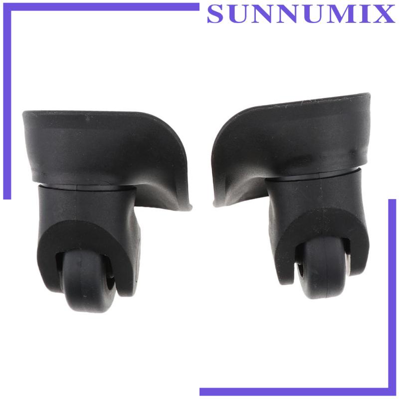 [Sunnimix] Bánh Xe Đẩy Hành Lý Du Lịch Màu Đen Kích Thước Lớn