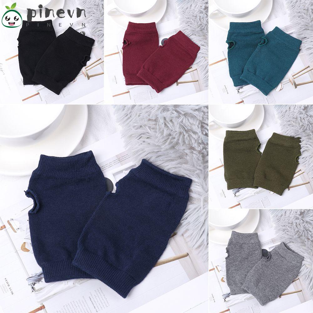 Găng Tay Len Hở Ngón Thời Trang Thu Đông Cho Nữ