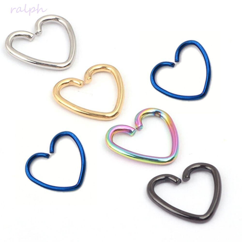 Khuyên Tai Vòng Trái Tim Bằng Thép Phẫu Thuật