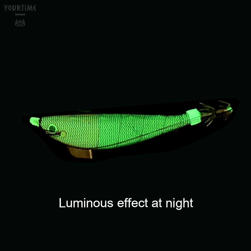 Mồi Câu Cá Giả Hình Tôm Bằng Gỗ Phát Quang Kích Thước 100mm 12g