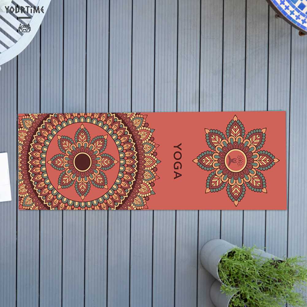 Thảm Tập Yoga Tại Nhà Bằng Sợi Micro Thiết Kế Gấp Gọn Tiện Dụng