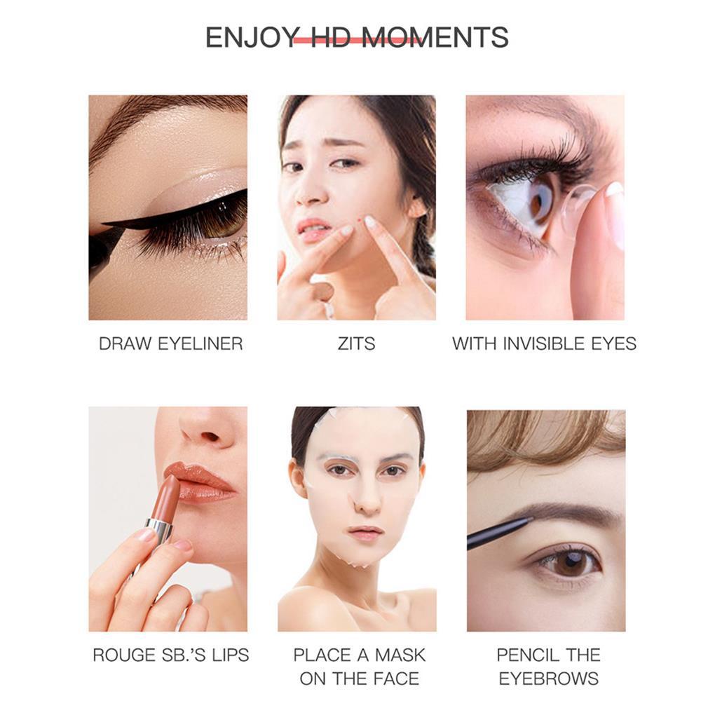 Gương Trang Điểm Cầm Tay Gấp Gọn Tiện Lợi Du Lịch