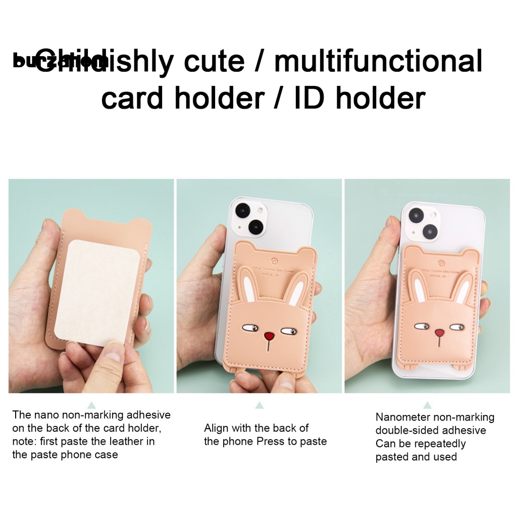 Ốp Điện Thoại Có Ngăn Đựng Thẻ Họa Tiết Hoạt Hình Dễ Thương