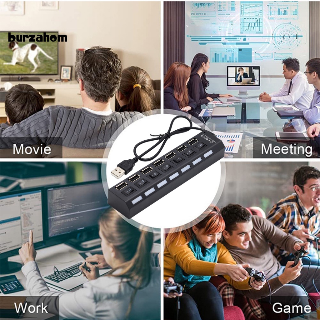 Bộ Chia Cổng USB 2.0 Đa Năng Cho Máy Tính