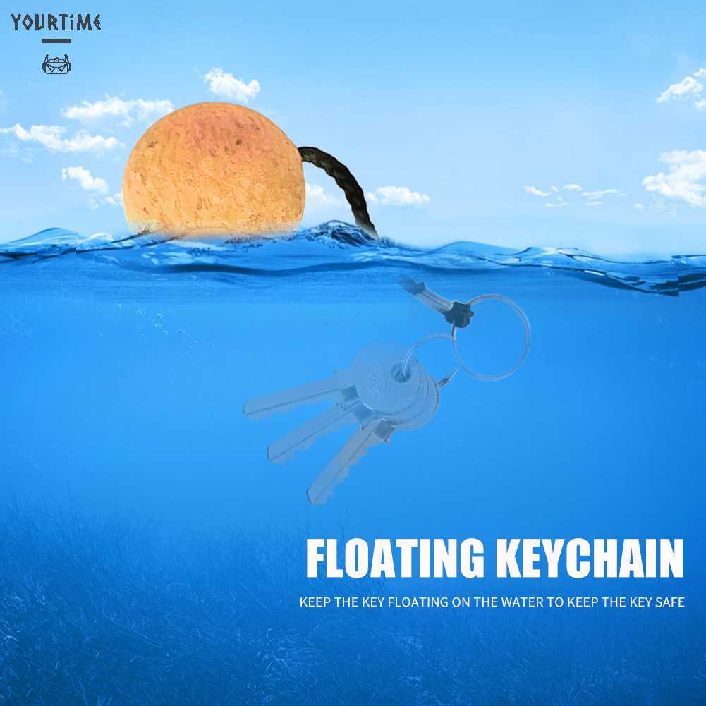 Móc Khóa Hình Quả Bóng Phao Nổi Trên Mặt Nước 50mm