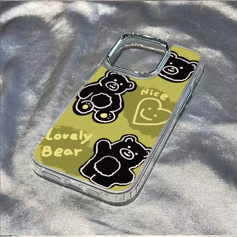 ✅Ốp Điện Thoại Mềm Chống Sốc Hình Gấu Cho Iphone 8iPhone12 / max Matcha 11plus 1314Pro7