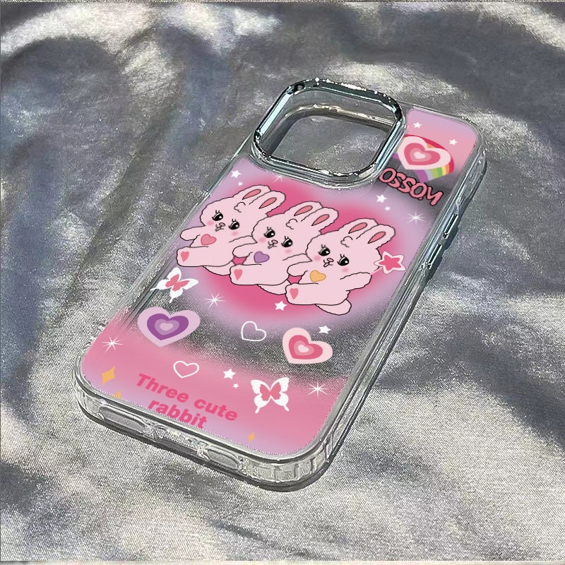 ✅Ốp Điện Thoại Dẻo Họa Tiết Chú Thỏ Dễ Thương Chống Sốc Cho Iphone 8 11 plus 7iPhone12 / Apple 13max14pro