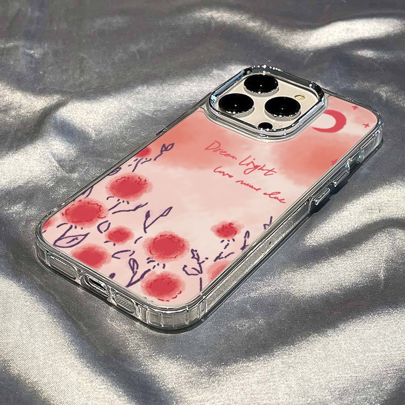 ✅Ốp Điện Thoại Dẻo Họa Tiết Hoa Hồng / Mặt Trăng Thời Trang Chống Sốc Cho Iphone127In 11 814pro 13 plus
