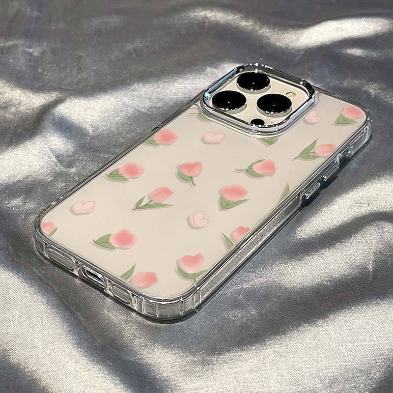 ✅Ốp Điện Thoại Mềm Chống Sốc In Hình Hoa Tulip Cho Iphone Plus11In Style / iPhone12 Apple 7max13 14pro8