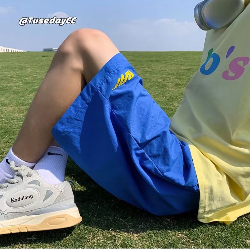 Quần Short Thể Thao Năm Tấc Dáng Rộng Mỏng Nhanh Khô Màu Hồng Phong Cách Mới Mùa Hè Cho Nữ