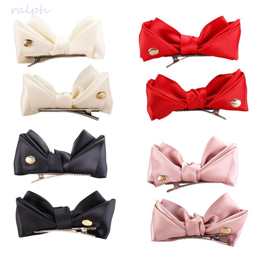 Kẹp Tóc Hình Nơ Bằng Satin Tinh Tế Ngọt Ngào Cho Nữ