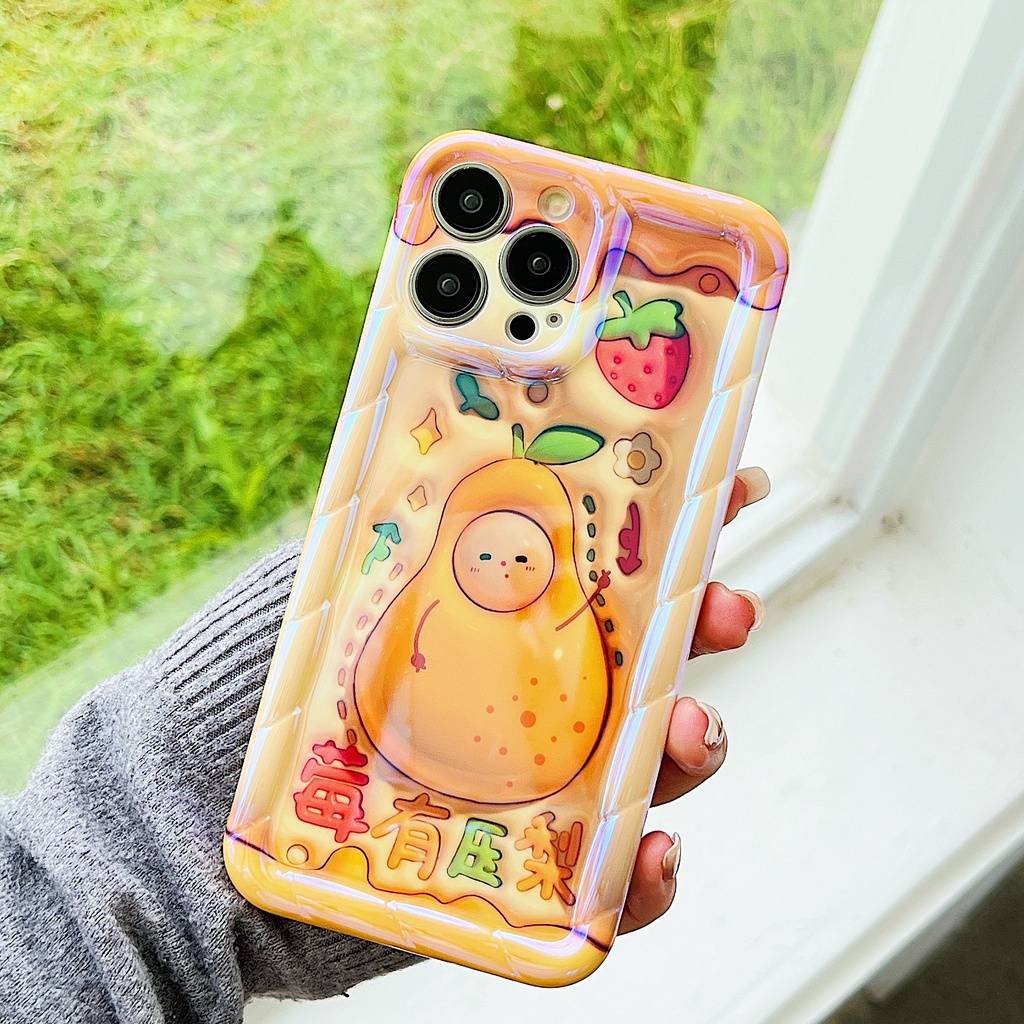 Ốp Điện Thoại TPU Chống Sốc Họa Tiết Trái Cam Cho IPhone 14 13 12 11 Pro Max