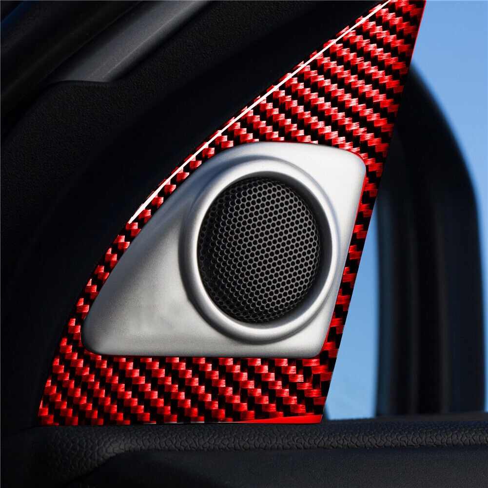 Set 2 Ốp Loa Cửa Bằng Sợi Carbon Cao Cấp Cho Lancer ES 08 15
