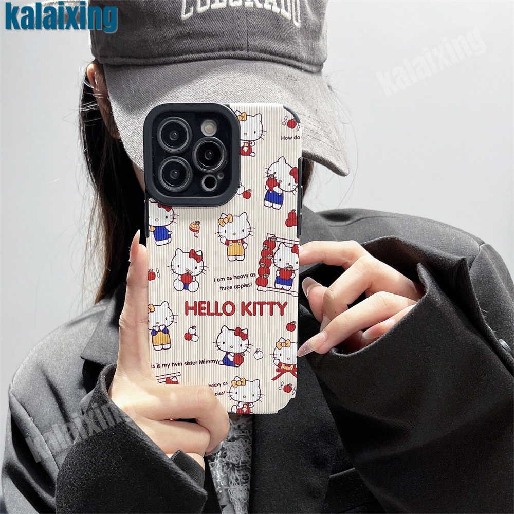 Ốp Điện Thoại Mềm Hình Hello Kitty Cho iPhone 11 12 13 14 Pro Max 14 Plus Xs Max X XR 7 8 Plus