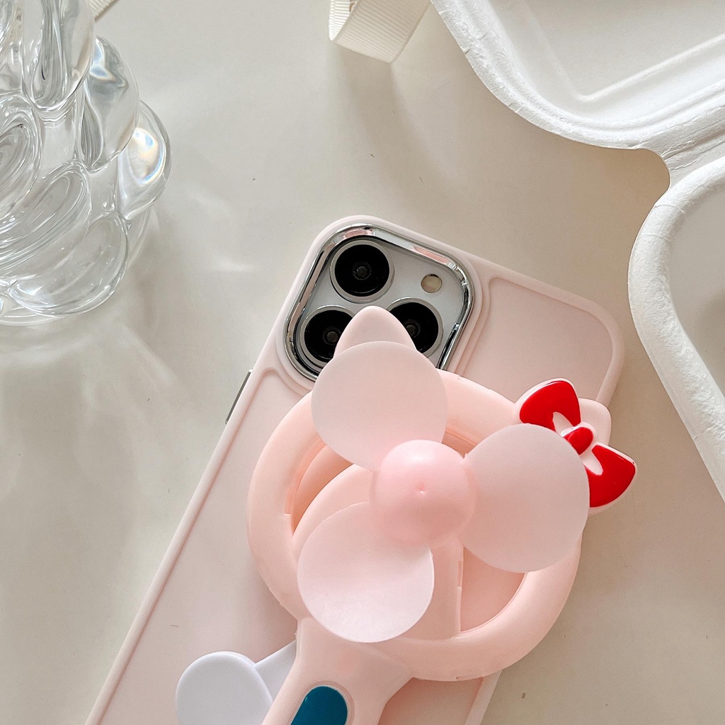 Ốp Điện Thoại Silicon TPU Mềm Chống Rơi Có Vòng Đỡ Xoay 3D Dễ Thương Cho iPhone 11 13 12 14 Pro Max