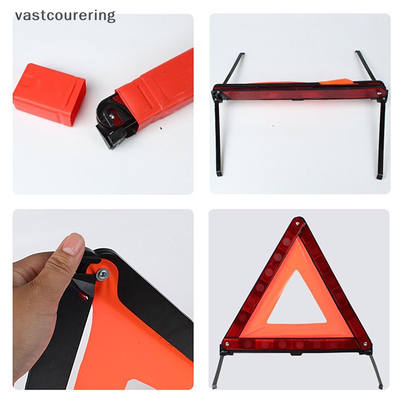 Miếng Dán Phản Quang Hình Tam Giác Màu Đỏ Cảnh Báo An Toàn Khẩn Cấp Cho Xe Hơi