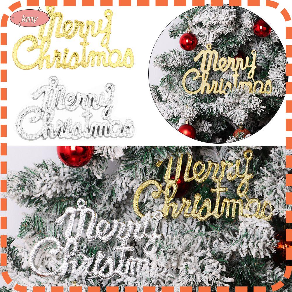 Phụ Kiện Treo Trang Trí Cây Thông Giáng Sinh Hình Chữ Merry Christmas Nhiều Màu Sắc Diy