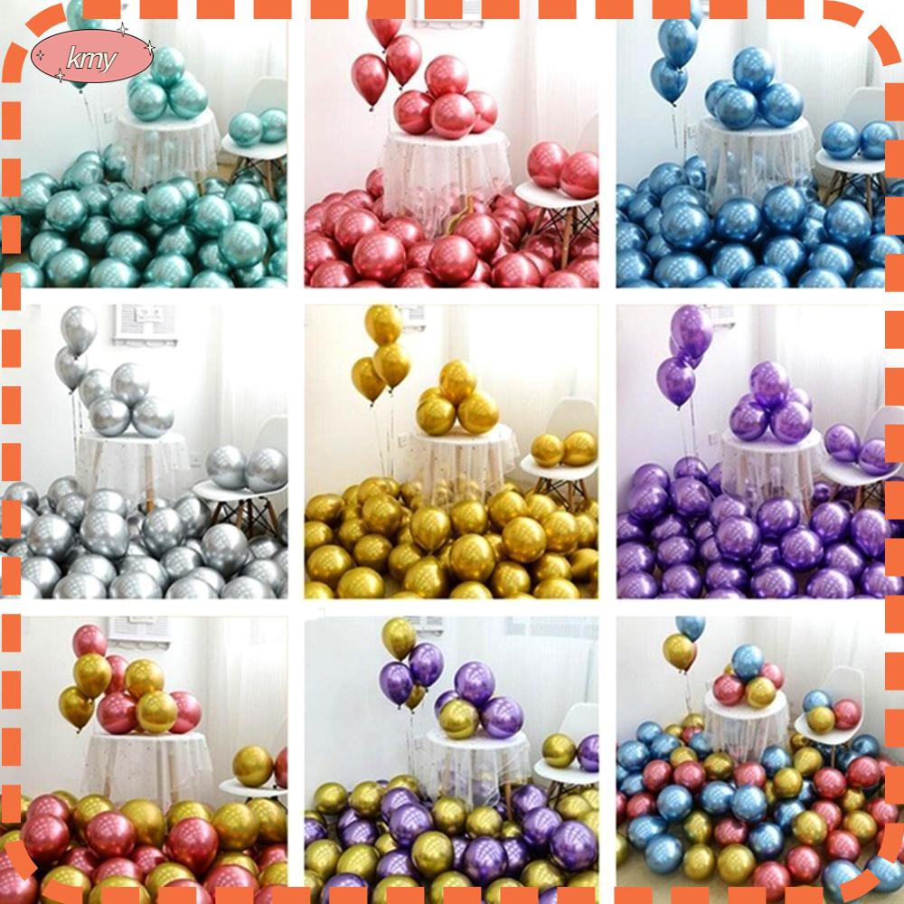 Bộ 10/20 bong bóng bằng mũ cao su 10'' trang trí tiệc