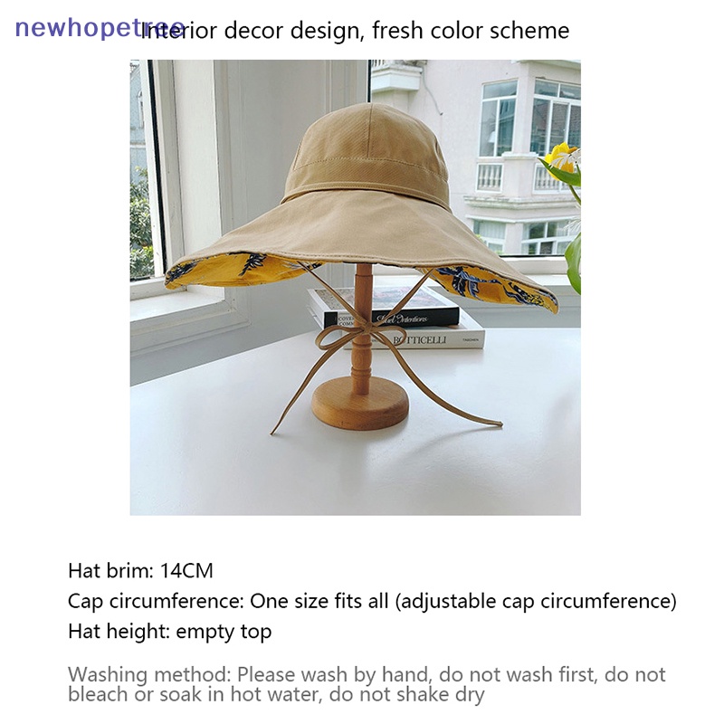 Nón Tai Bèo Vành Rộng Chống Tia UV Thời Trang Đi Biển Mùa Hè 2023 Cho Nữ
