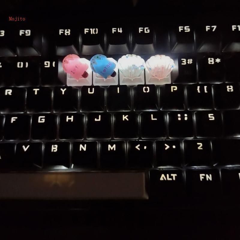 Nắp Đậy Phím OEM Màu Hồng In Hình Hoạt Hình Tùy Chỉnh DIY